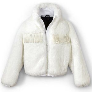 Goldbergh Cowboy Fringe Faux Fur Ski Jacket
